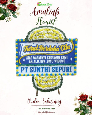 Papan Bunga Duka di Manonjaya