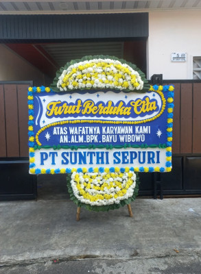 Papan Bunga Duka di Manonjaya